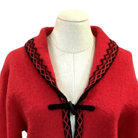 Vintage Christopher & Banks Wool Jacket Red - Picture 6 of 12